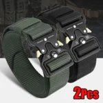 Best Men’s Tactical Belt Versatile Outdoor Hunting Canvas Belt Golf Combat Survival High Quality Canvas Nylon Sport Belt for Man