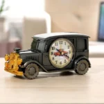 1Pc Old Car Alarm Clock Retro Nostalgic Digital Pointer Plastic Desk Clock Alarm Clock - Image 4