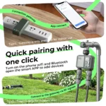 Eshico Wireless Water Timer HCT-636 RF433 Connection 2-Zone Irrigation Sprinkler Tuya/Equipment Set Digital Garden Watering Tool