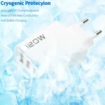 PD 120W 4 Ports USB C Charger Quick Charge 3.0 Type C