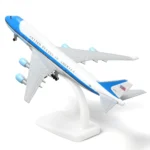 20CM scale aircraft	747 Air Force One toys boy Metal Diecast Airplane Model kit (with Stand) Aviation Hobbyist Collectible Gift - Image 4
