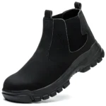 Rotating Button Work Shoes for Men Anti Puncture Protective Boots Sneakers Waterproof Work Safety Shoes Non Slip Steel Toe shoes