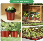 100/20x Seeding Nursery Pot Black Red Plants Nursery Pots Seedling Cups Grow Box Planters Home Garden Potted Container Wholesale