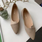 Pointed Toe Flat Shoes Women Solid Patchwork Slip On Shoes Casual Breathable Ballet Flats Daily All-Match Comfort Loafers Shoes - Image 7