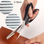 Tailor Scissors Pinking Shears Zig Zag Sewing Cut Serrated Lace Scissors Sewing Accessories Fabric Scissors DIY Sewing Tool - Image 2