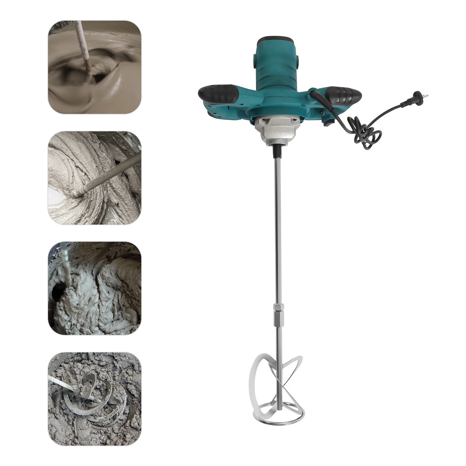 S47c9fb2688cc42b4bae5ed8b9b26e2cbn.webp 2100W Mortar Mixer, 6-Speed Adjustment, Concrete Stirrer, Cement Stirrer, Concrete Mixer, Mixing Machine