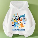 Kids Bluey Hooded Sweatshirt Fall Winter Warm Soft Pullover Comfortable Playwear for Boys Girls - Image 5