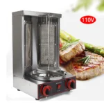 Doner Grill 3000 W LPG Kebap Grill 220 V Gas Doner Kebab Machine for Chicken Turkey Tacos Kebap, Stainless Steel, Black - Image 2