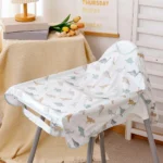 Elinfant Long Sleeve Baby Bibs Waterproof Feeding Eating Bibs Playing Painting Aprons Washable Coverall Highchair Cover