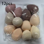 12-Pack Coffee Color Beauty Blenders – Flawless Foundation Application for Holiday Parties – Makeup Sponge Set