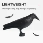 3D Animal Target Simulation Crow Bow and Arrow Hunting Training Decoy PE Scaring Birds Garden Decoration Archery Accessories