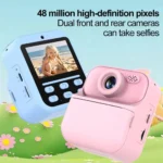 Instant Print Camera HD Digital Camera 2.4'' Instant Photo Printing Camera Portable Digital Camera for Girls Boys Birthday Gifts - Image 2