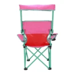 Kids Canopy Camp Chair Safety Lock Portable Outdoor Chair with Canopy Adjustable Sunshade Cup Holder Kids 125lb Capacity - Image 5