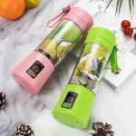 Portable USB Charging Electric Juice Extractor Cup Automatic Mini Juicer with 6 Leaf Blade Head Rechargeable Fruit Blender Cup f - Image 2
