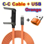 Quick Charge Flat Phone Charger Type C 240W Foldable Stand Fast Charging Kick Cable Stand Holder Cord for IPhone 17 16 Samsung - Image 13