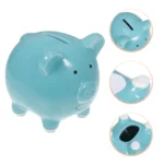 Pink Ceramic Piggy Bank For Girls Cute Saving Pot Money Coin Bank Decorative Savings Rubber Stopper Nursery - Image 8