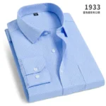 Spring New Men's Striped long-sleeved Shirt Non-ironing Anti-wrinkle Comfortable Breathable Business Casual Fashion Slim Fit - Image 15