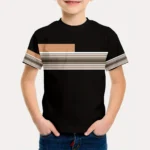 Kids Boys Clothes Simple Paris Letter Print Short Sleeve T Shirt Children Boys 2 to 9 Years Casual Comfortable Tees Children Top - Image 11