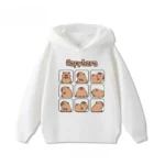 Autumn Winter Cartoon Cute Capybara Print Children's Hooded Hoodies Casual Fashionable Comfortable Boy Girl Sweatshirt Pullover - Image 17
