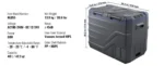 SucceBuy 8L to 75L Car Refrigerator Fridge Portable Icebox Single&Dual Zone w/Blue Tooth Temp Adjustable for Outdoor Camping RV - Image 11