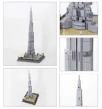 Dubai Burj Khalifa Collector's Edition Jigsaw Building Blocks Toy City Street Scene Wangge 4222 Gift Set - Image 5