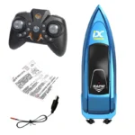 Kids Mini RC Boat Electric Speedboat Summer Water Play High-Speed Racing Boat Submarine Boys Toy