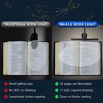 14 LED Clip On Book Light 3 Colors 8 Brightness Usb Rechargeable Night Light Portable Reading Light Book Lamp Mini Desk Lamp - Image 4