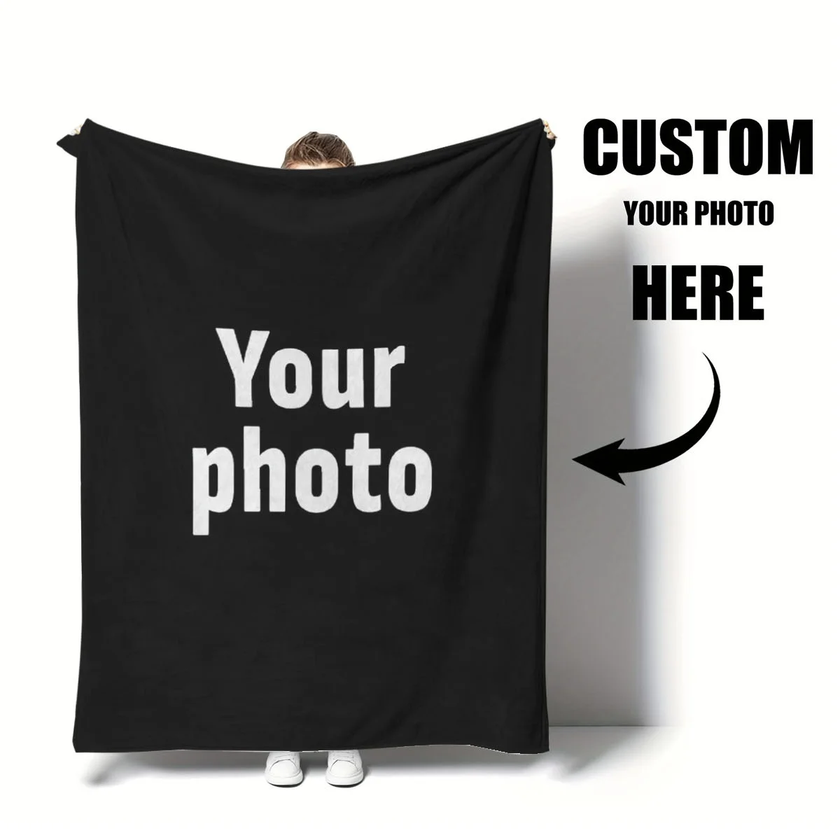 S4be6d32804fd402ca96d1f3fc3704176z.webp Personalized Photo Blanket Custom Fleece Throw Warm Soft Cozy Plush Flannel Blanket for Winter Thick Comfortable Couch Bed Office - Image 1