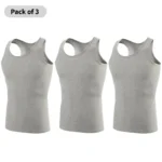 1/3 Piece Men's Four Season Solid Color Plus Size Vest Comfortable Pure Cotton Youth Sports And Fitness Top Middle-aged Base T - Image 9