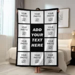 1pc Personalized picture and text customized blankets, gift blankets tailored for children, parents, lovers, lovers, and friends - Image 7