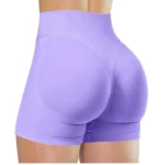 Summer High Waisted Yoga Shorts Fashionable and Sexy Running Fitness Pants Solid Color Yoga Leggings - Image 15