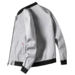 M-4XL Men's Jacket Autumn Thin Long Sleeve Baseball Uniform Windproof Cycling Jacket Solid Zipper Casual Jacket - Image 4