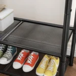 Portable Closet Garment Rack with Shelves Heavy Duty Hanger Stand Free Standing Wardrobe for Clothes - Image 3