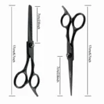 6.5" Hair Cutting Scissors Set, Professional Haircut Scissors Kit With flat Scissors, Thinning Scissors, Comb, Cape, Clips,brush - Image 6