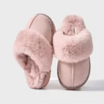 Evshine 2024 New Women Fuzzy Warm Slippers Faux Fur Cotton Slippers Fluffy Non-Slip Slides Winter Fashion Women Cozy House Shoes - Image 3