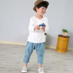Baby Organic Cotton T-shitrs Newborn Toddlers Boys Tops Casual Spring Summer Cute Soft Muslin Clothes 0-6Years Soft T Shirt - Image 5