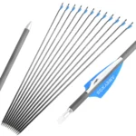 12PCS Archery Hunting Shooting Pure Carbon Arrows Spine 500/600/900 ID4.2mm 2inch Shield Rubber Feather 31Inch Arrow Shaft - Image 5