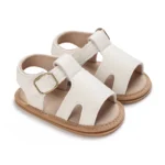 White Cute 0-18M Baby Cute Open toed Bow Summer Sandals Princess Casual Soft Rubber Bottom Non slip Sandals