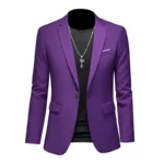 Boutique Fashion Solid Color High-end Brand Casual Business Men's Blazer Groom Wedding Gown Blazers for Men Suit Tops Jacke Coat - Image 10