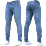 Men Casual Pants Stretch Jeans Skinny - Image 3