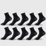 Cotton Sock for Men Sport Breathable Soft Letter Fashion Sneakers High Elastic Middle Tube Stocking Towel Sox Summer Running - Image 9