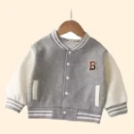 Boys Girls Baseball Coat Baby Letter Jacket Spring Autumn New Clothes Girls Fashion Casual Sports Outerwear 12M-12 Years Old