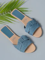 Luxury Designer Women's Flat Slippers Woven Comfortable Women's Shoes Casual Bottom Slippers 2025 New Summer Sandalias Mujer - Image 12