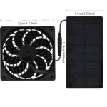 12V Solar fan Solar Charger Exhaust Fan Ventilator Solar Panel Powered Fan Air Extractor for Dog Chicken House RV Greenhouse Fan - Image 7
