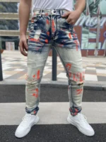 Men's Y2K-Style Denim Pants - Image 6