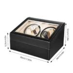 4+6 Watch Winder Automatic Watches Shaker PU Leather Mechanical Watch Box Watch Jewelry Display Box Storage Case - Image 2