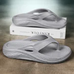 Men’s Orthopedic Sandals Fashion Couples Beach Flip Flop Summer Outdoor Soft Sandals with Arch Support Bathroom Slides