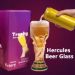 Trophy Beer Glass Cup World Cup 2026 Soccer Themed Premium Style for Man Cave Decor Home Bar Drinking & Football Fan Unique Gift