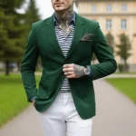 Men's Lightweight Suit Jacket Breathable Fabric Spring Summer Blazer Premium Office Commuting Wear - Image 3