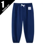 1/3/6 Pcs Children's Solid Color Drawstring Strap Shorts Boy Casual Fashion Pants Girl Joker Comfortable Elastic Waist Pants - Image 16